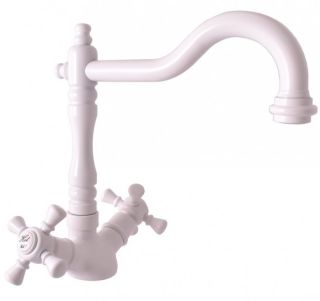 Смеситель для кухни Rav Slezak Morava Retro MK320.5/8B белый